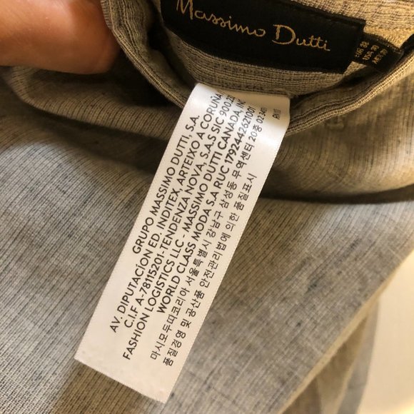 Massimo Dutti Men's Textured 4 Pocket Slim Fit Trouser Pants Gray Size 30 - Picture 7 of 9